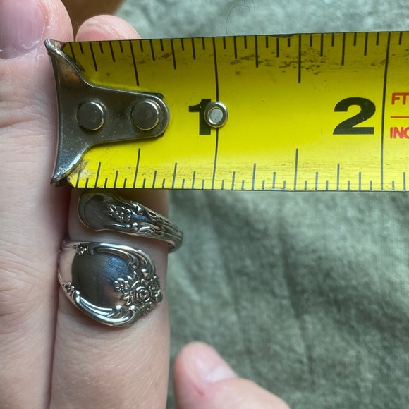 handmade silver spoon ring - Picture 6 of 7